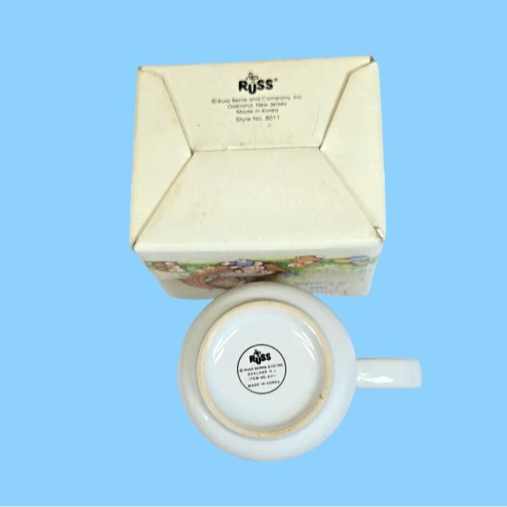 VTG Keepsake Mug Baby’s First 1st Easter Ceramic Mug Russ Berrie & Co. Baby show - Picture 8 of 10
